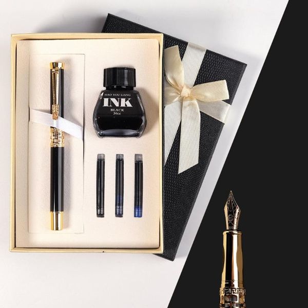 fountain pens 40jb portable exquisite refillable signature pen kit refill ink sac bottle calligraphy writing business gift
fountain pens 40jb portable exquisite refillable signature pen kit refill ink sac bottle calligraphy writing business gift