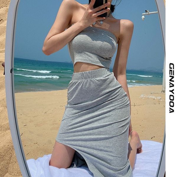 genayooa summer women suits sleeveless casual 2 pieces korean style two piece set and skirt beach wear 210417, White
genayooa summer women suits sleeveless casual 2 pieces korean style two piece set and skirt beach wear 210417, White