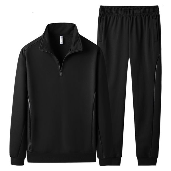 sweater tracksuits autumn men's leisure sports suit lapel 2-piece set, Gray
sweater tracksuits autumn men's leisure sports suit lapel 2-piece set, Gray