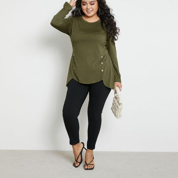 women's t-shirt women solid button irregular edges dress long sleeve lady t shirt cotton summer spring autumn female blusa plus size to, White
women's t-shirt women solid button irregular edges dress long sleeve lady t shirt cotton summer spring autumn female blusa plus size to, White