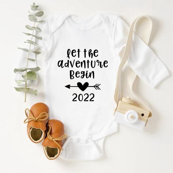 rompers let the adventure begin 2022 pregnancy announce born baby clothes body girls boys autumn cotton bodysuits, Blue
rompers let the adventure begin 2022 pregnancy announce born baby clothes body girls boys autumn cotton bodysuits, Blue