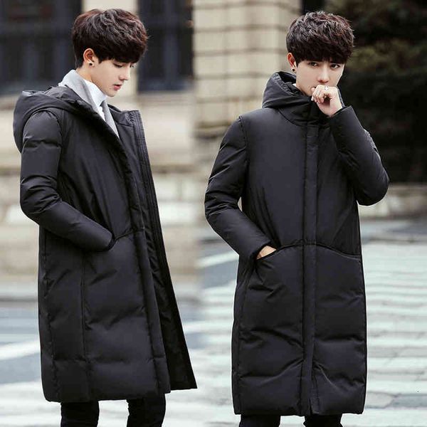 new long down coat 2021 men winter jacket warm thicken hooded overcoat comfortable male solid color, Black
new long down coat 2021 men winter jacket warm thicken hooded overcoat comfortable male solid color, Black