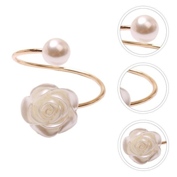 6pcs alloy napkin rings pearl rose creative buckles
6pcs alloy napkin rings pearl rose creative buckles