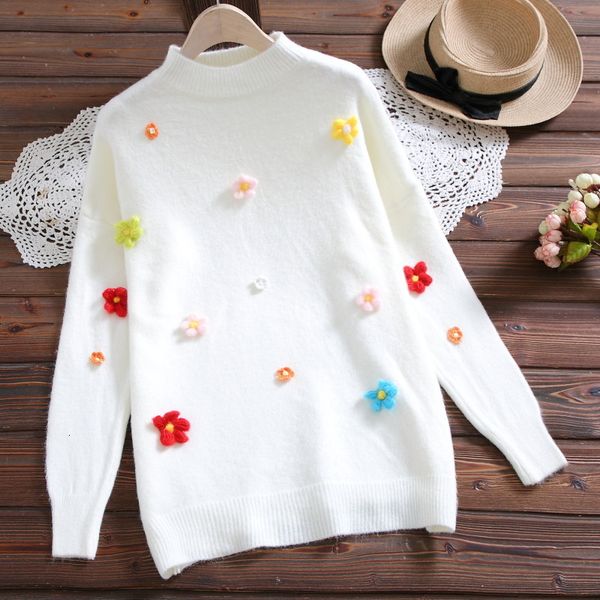 women's sweaters autumn and winter clothes avocado color applique pull femme pullover sweater rvcn, White;black
women's sweaters autumn and winter clothes avocado color applique pull femme pullover sweater rvcn, White;black