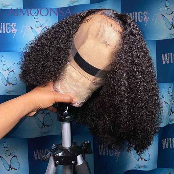 afro kinky curly wig human hair bob frontal 13x4 lace short wigs preplucked humain remy 150%1, Black;brown
afro kinky curly wig human hair bob frontal 13x4 lace short wigs preplucked humain remy 150%1, Black;brown