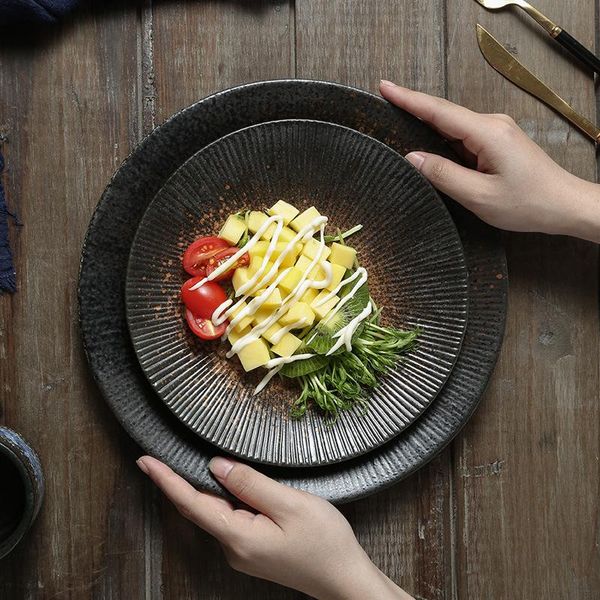 steak plate with ceramic western pasta japanese creative dish dishes & plates