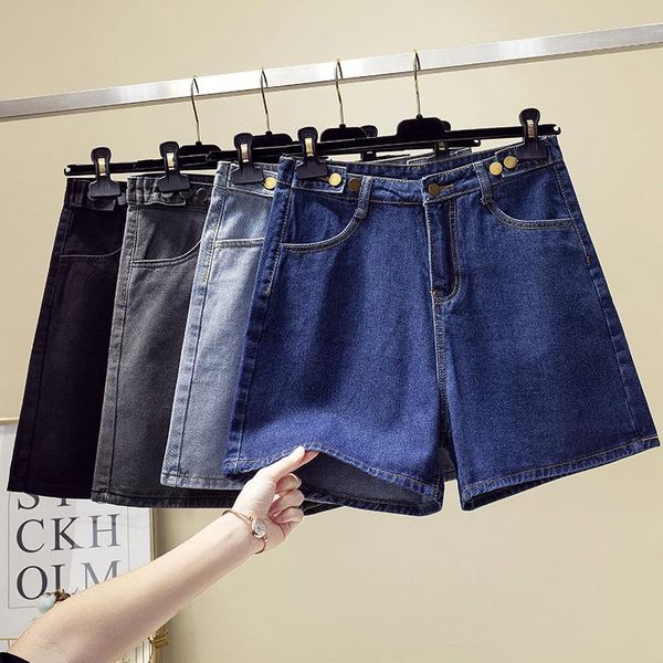 women's shorts plus size m-5xl women wide leg jeans casual retro high waisted loose thin crimping female brand clothing, White;black
women's shorts plus size m-5xl women wide leg jeans casual retro high waisted loose thin crimping female brand clothing, White;black
