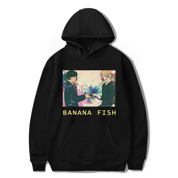 men's hoodies & sweatshirts banana fish anime hoodie ash lynx fashion pullover streetwear cool clothes harajukusweatshirt, Black
men's hoodies & sweatshirts banana fish anime hoodie ash lynx fashion pullover streetwear cool clothes harajukusweatshirt, Black