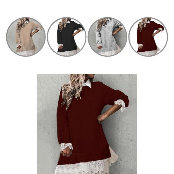 women's hoodies & sweatshirts 3d cutting side pockets patchwork shirt collar pullover sweatshirt ladies clothing, Black
women's hoodies & sweatshirts 3d cutting side pockets patchwork shirt collar pullover sweatshirt ladies clothing, Black