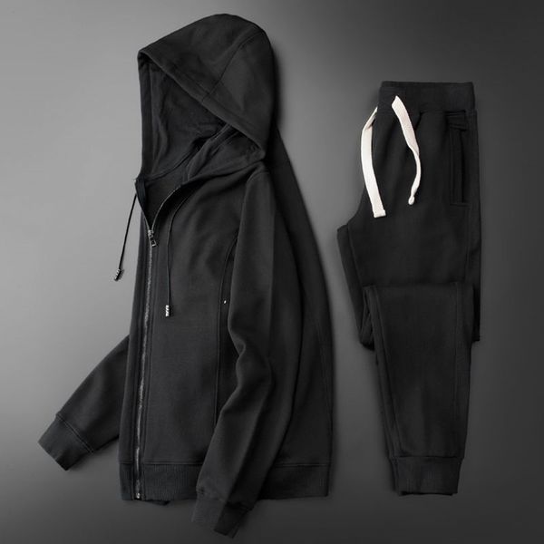 fashion brand sweater suit men's spring and autumn two piece set hooded plus size cardigan jacket sports casual sweatpants men, Black
fashion brand sweater suit men's spring and autumn two piece set hooded plus size cardigan jacket sports casual sweatpants men, Black