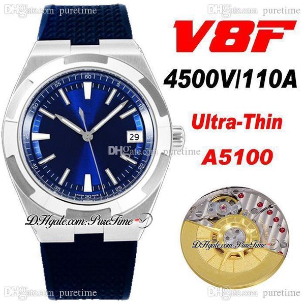 v8f overseas 4500v ultra-thin a5100 self winding automatic mens watch 41mm blue dial stick markers rubber strap super edition watches pureti, Slivery;brown
v8f overseas 4500v ultra-thin a5100 self winding automatic mens watch 41mm blue dial stick markers rubber strap super edition watches pureti, Slivery;brown