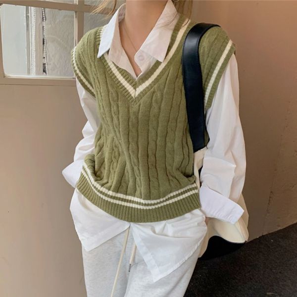 women's sweaters hzirip lady femme preppy-style vest loose in vintage shirts autumn elegant sweet mesh jacket warm with v ol cleavage w, White;black
women's sweaters hzirip lady femme preppy-style vest loose in vintage shirts autumn elegant sweet mesh jacket warm with v ol cleavage w, White;black