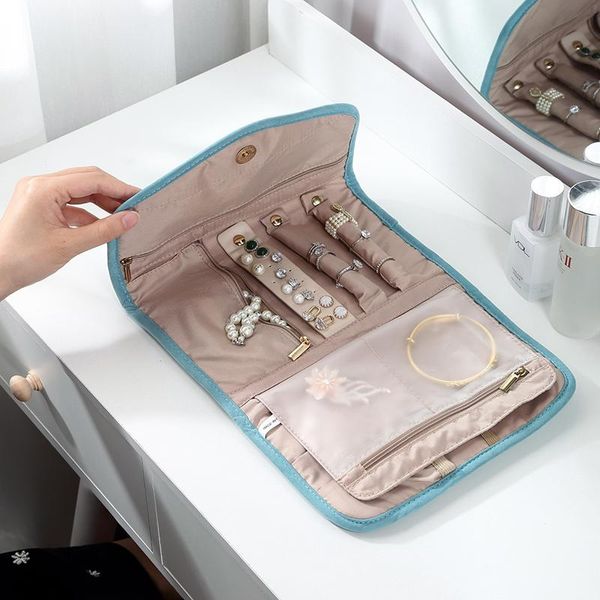 jewelry pouches, bags travel organizer roll foldable case for journey ring necklace bracelet earrings storage bag, Pink;blue
jewelry pouches, bags travel organizer roll foldable case for journey ring necklace bracelet earrings storage bag, Pink;blue