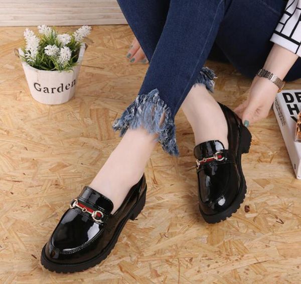 dress shoes autumn style small leather round head square with metal decoration fashion single lok fu women's, Black
dress shoes autumn style small leather round head square with metal decoration fashion single lok fu women's, Black