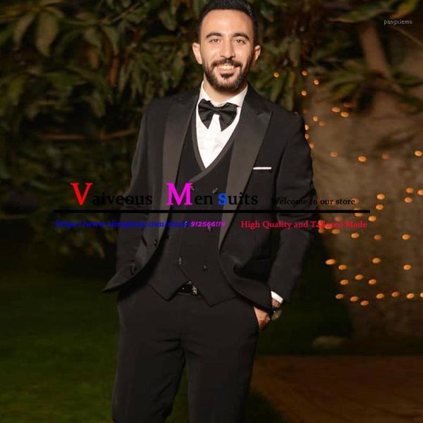men's suits & blazers black groom tuxedos 3 piece (blazer+pants+vest) wedding suit for men 2022 slim fit groomsmen party jacket trajes, White;black
men's suits & blazers black groom tuxedos 3 piece (blazer+pants+vest) wedding suit for men 2022 slim fit groomsmen party jacket trajes, White;black