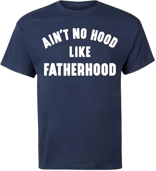 men's t-shirts ain't no hood like fatherhood - short sleeve graphic t-shirt, White;black
men's t-shirts ain't no hood like fatherhood - short sleeve graphic t-shirt, White;black
