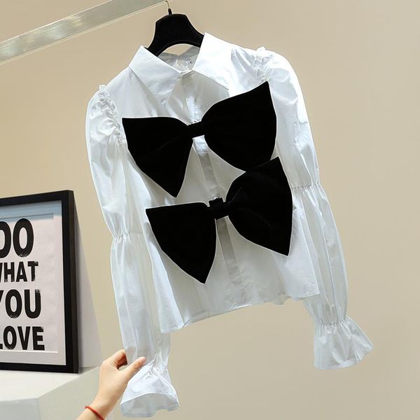 women's blouses & shirts spring blouse women 2021 loose puff sleeve back zipper casual white shirt fashion bow tie elegant woman girls
women's blouses & shirts spring blouse women 2021 loose puff sleeve back zipper casual white shirt fashion bow tie elegant woman girls