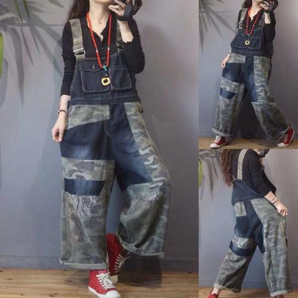 women's jumpsuits & rompers lady camouflage printed jumpsuit women summer stitching casual 2021 personality womens wide leg, Black;white
women's jumpsuits & rompers lady camouflage printed jumpsuit women summer stitching casual 2021 personality womens wide leg, Black;white