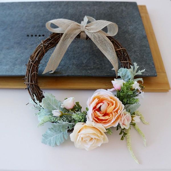 decorative flowers & wreaths handmade wedding decoration wreath artificial rose rattan garlands christmas party door ornaments t364
decorative flowers & wreaths handmade wedding decoration wreath artificial rose rattan garlands christmas party door ornaments t364