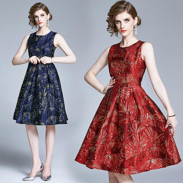 casual dresses zuoman women autumn luxury jacquard dress festa cocktail party robe femme vintage designer sleeveless vestidoss, Black;gray
casual dresses zuoman women autumn luxury jacquard dress festa cocktail party robe femme vintage designer sleeveless vestidoss, Black;gray