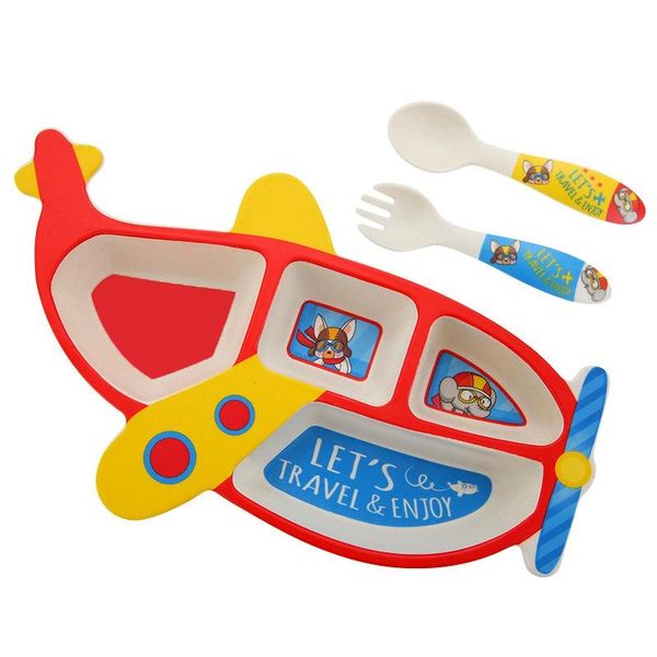 dinnerware sets 3pcs/set bamboo fiber children's plate aircraft shape grid bowl eating fork spoon set baby feeding tableware kids
dinnerware sets 3pcs/set bamboo fiber children's plate aircraft shape grid bowl eating fork spoon set baby feeding tableware kids