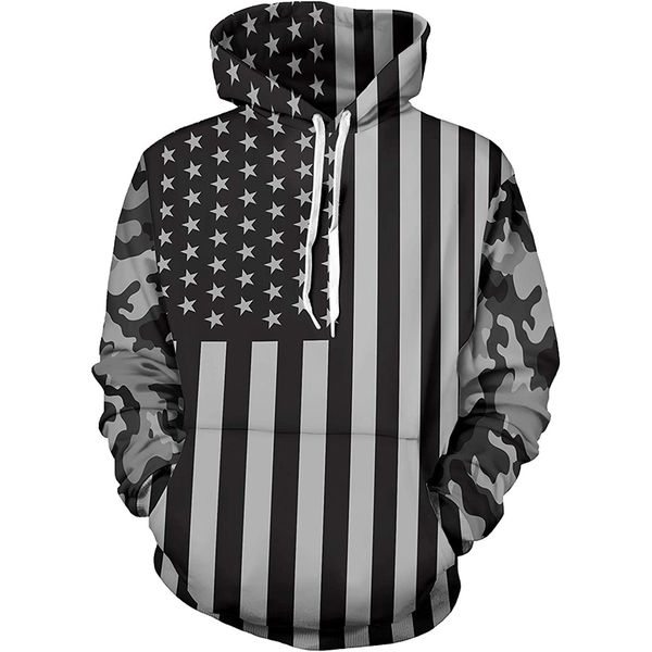 vertical strip 3d printing hoodie visual impact party punk goth round neck sweater hoodie, Black 
vertical strip 3d printing hoodie visual impact party punk goth round neck sweater hoodie, Black