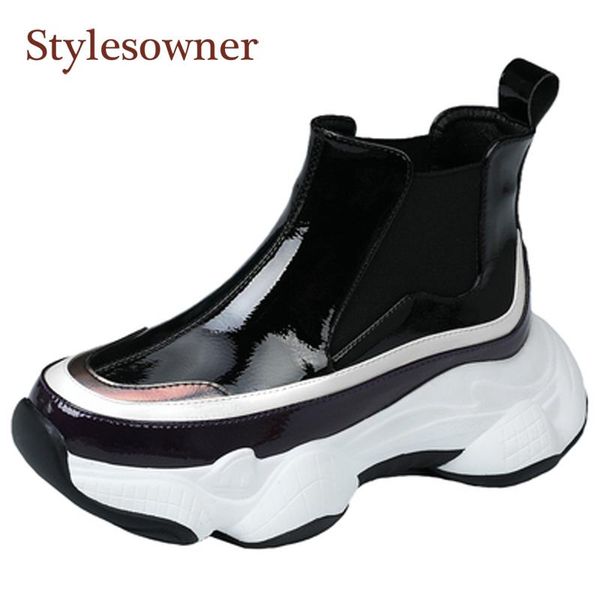 boots real leather thick-soled short wedge casual woman round toe platform fashion spring autumn shoes 2021, Black
boots real leather thick-soled short wedge casual woman round toe platform fashion spring autumn shoes 2021, Black