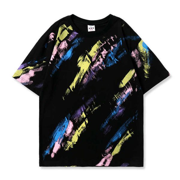 men hip hop tie dye t-shirt streetwear colorful tie-dye print t shirt harajuku cotton casual summer short sleeve tshirt 210527, White;black
men hip hop tie dye t-shirt streetwear colorful tie-dye print t shirt harajuku cotton casual summer short sleeve tshirt 210527, White;black