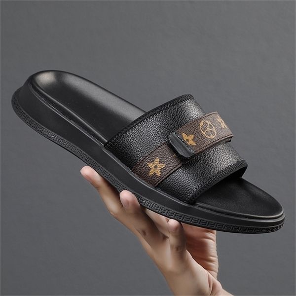 official website 70% off outlet leather outdoor sandals men's slippers beach summer infrared wear fashion trend new factory sale, Black
official website 70% off outlet leather outdoor sandals men's slippers beach summer infrared wear fashion trend new factory sale, Black