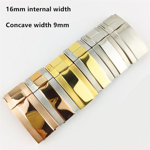 watch bands 16 * 9mm stainless steel band folding buckle glide lock clasp for rol bracelet rubber leather strap belt, Black;brown
watch bands 16 * 9mm stainless steel band folding buckle glide lock clasp for rol bracelet rubber leather strap belt, Black;brown