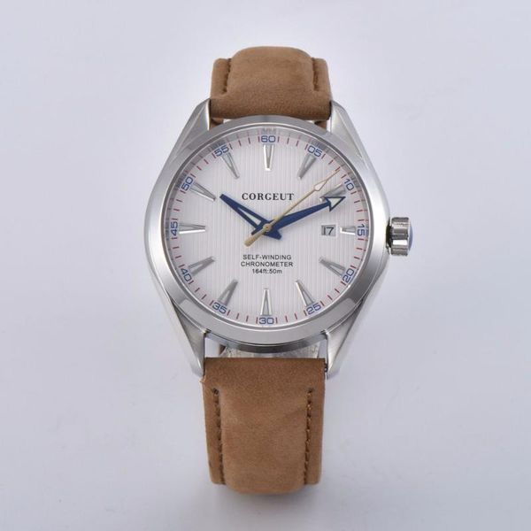 wristwatches corgeut 41mm miyota automatic mechanical mens watch leather strap sapphire luminous waterproof clock wristwatch me, Slivery;brown
wristwatches corgeut 41mm miyota automatic mechanical mens watch leather strap sapphire luminous waterproof clock wristwatch me, Slivery;brown
