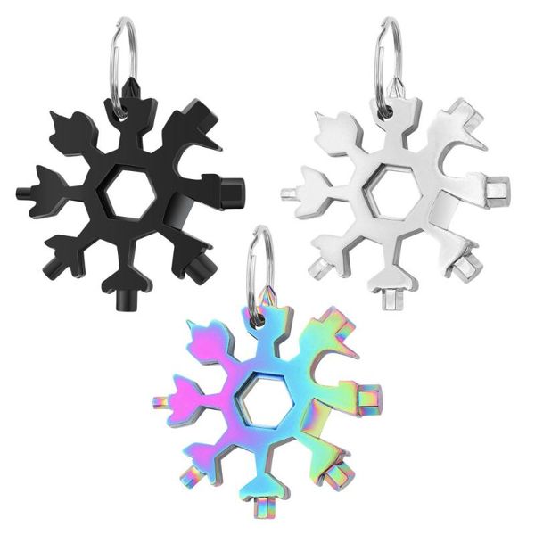 3pcs creative 18-in-1 snowflake shape tool multi-function octagonal wrench key chain (steel color + black colorful) hand tools
3pcs creative 18-in-1 snowflake shape tool multi-function octagonal wrench key chain (steel color + black colorful) hand tools