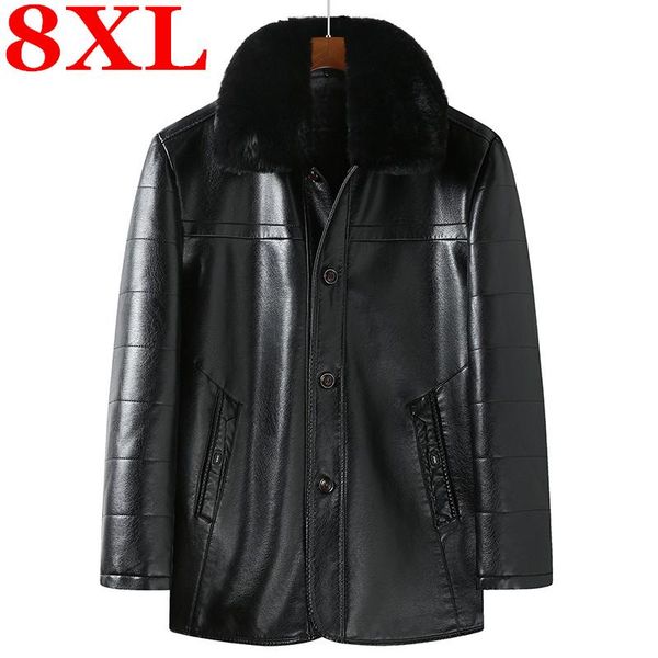 men's fur & faux 8xl men genuine jacket winter sheepskin coat for brand male solid turn-down collar natural leather, Black
men's fur & faux 8xl men genuine jacket winter sheepskin coat for brand male solid turn-down collar natural leather, Black