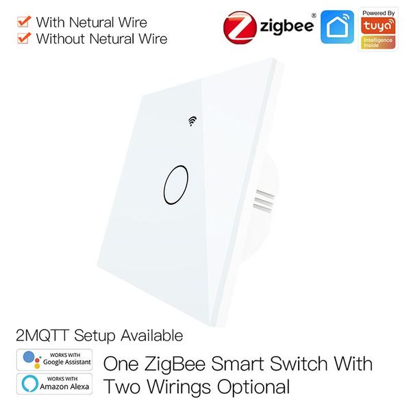 smart home control zigbee wall touch light switch with neutral/no neutral, no capacitor life/tuya works for alexa google
smart home control zigbee wall touch light switch with neutral/no neutral, no capacitor life/tuya works for alexa google