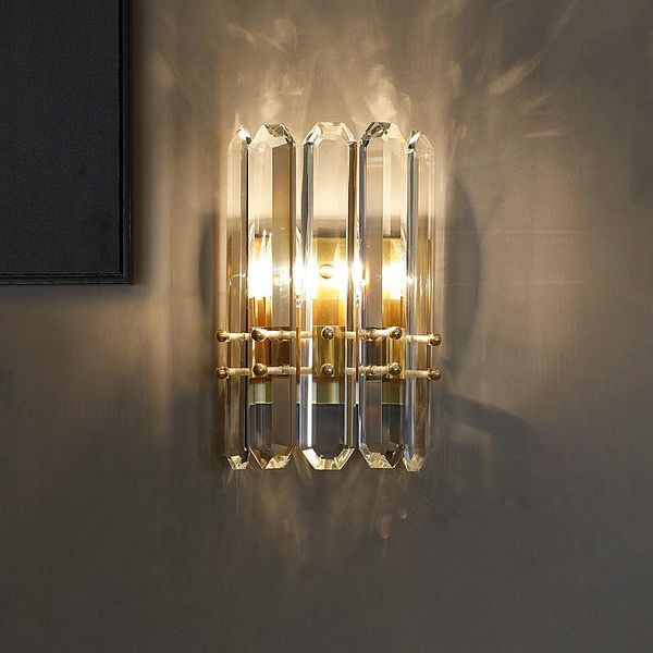 wall lamp light luxury crystal copper living room bedroom aisle tv background bedside nordic style lamps
wall lamp light luxury crystal copper living room bedroom aisle tv background bedside nordic style lamps
