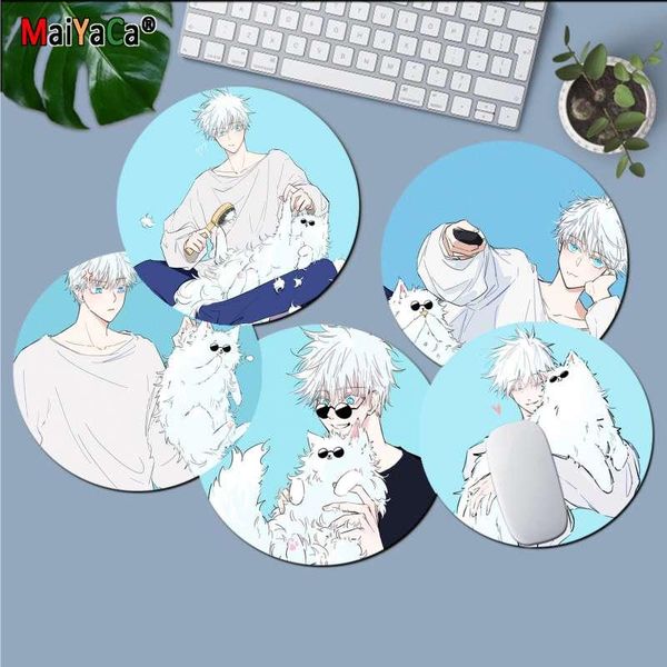 mouse pads & wrist rests maiyaca anime jujutsu kaisen gojo satoru cute cat round pad pc computer mat gaming mousepad rug for lapnotebook 
mouse pads & wrist rests maiyaca anime jujutsu kaisen gojo satoru cute cat round pad pc computer mat gaming mousepad rug for lapnotebook