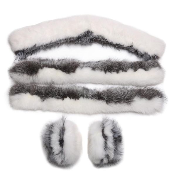 lavelache 100% real fur collar cuffs big natural raccoon winter fashion scarves, Blue;gray
lavelache 100% real fur collar cuffs big natural raccoon winter fashion scarves, Blue;gray