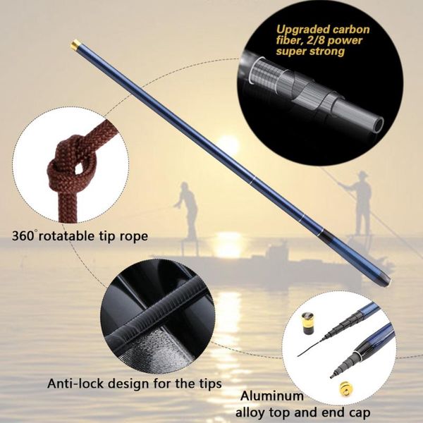 promotion 3.6m-7.2m carp fishing rods carbon fiber rod hand pole feeder for travel boat
promotion 3.6m-7.2m carp fishing rods carbon fiber rod hand pole feeder for travel boat