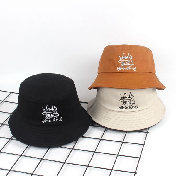 fisherman's version summer literature and art alphabet basin embroidery student men's fashion versatile sunshade hat
fisherman's version summer literature and art alphabet basin embroidery student men's fashion versatile sunshade hat
