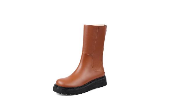 boots lmyom brand genuine leather mid-tube first layer cowhide trifle thick-soled back zipper round-toe women's size 34-40, Black
boots lmyom brand genuine leather mid-tube first layer cowhide trifle thick-soled back zipper round-toe women's size 34-40, Black