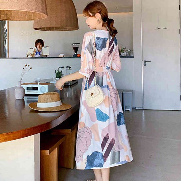 dresses summer elegant lace-up chiffon women's slim v-neck print casual es half sleeve office wear vestidos, Black;gray
dresses summer elegant lace-up chiffon women's slim v-neck print casual es half sleeve office wear vestidos, Black;gray