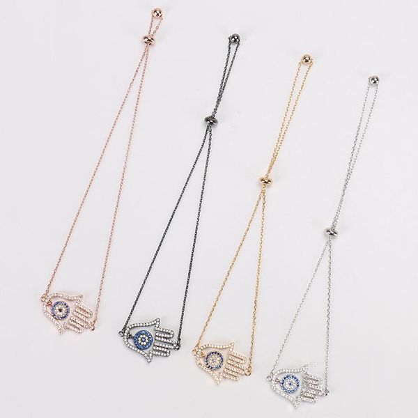 charm bracelets lucky eye hamsa hand charms bracelet bangles micro pave zircon evil jewelry chain link women men adjustable, Golden;silver
charm bracelets lucky eye hamsa hand charms bracelet bangles micro pave zircon evil jewelry chain link women men adjustable, Golden;silver
