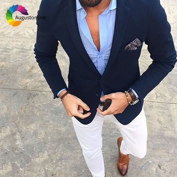 men's suits & blazers custom made formal men suit navy blue business man with pants slim fit male street fashion 2 pieces costume, White;black
men's suits & blazers custom made formal men suit navy blue business man with pants slim fit male street fashion 2 pieces costume, White;black