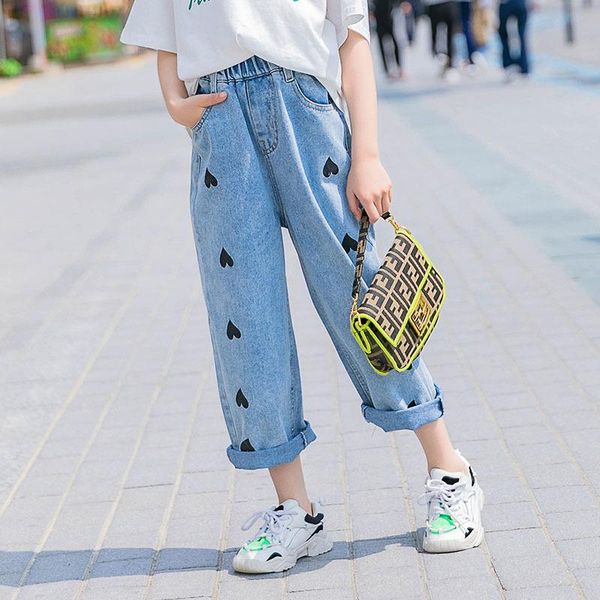 girls' jeans thin straight tube pants 2021 children's spring and summer long 7-67, Blue
girls' jeans thin straight tube pants 2021 children's spring and summer long 7-67, Blue