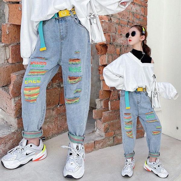 kids boys girls jeans trousers childrens clothing high waist belt slim color hole ripped pants for teen denim, Blue
kids boys girls jeans trousers childrens clothing high waist belt slim color hole ripped pants for teen denim, Blue
