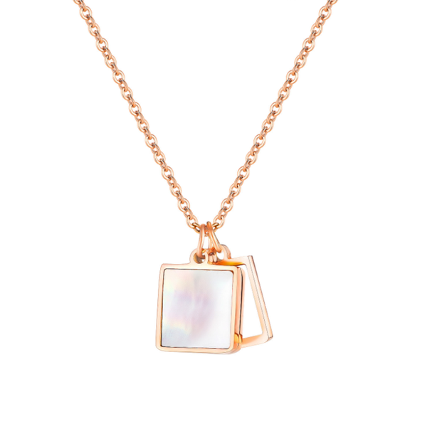 pearl oysters fashion creative square shell necklace ins wild trend titanium steel link chain female pendant necklaces, Silver
pearl oysters fashion creative square shell necklace ins wild trend titanium steel link chain female pendant necklaces, Silver