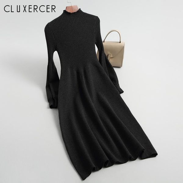 casual dresses women autumn winter sweater knitted slim elastic turtleneck long sleeve lady a-line robe vestidos, Black;gray
casual dresses women autumn winter sweater knitted slim elastic turtleneck long sleeve lady a-line robe vestidos, Black;gray