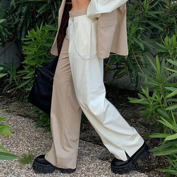 women's pants & capris sweetown casual wide leg women streetwear contrast patchwork office lady trousers low waist vintage baggy sweatp, Black;white
women's pants & capris sweetown casual wide leg women streetwear contrast patchwork office lady trousers low waist vintage baggy sweatp, Black;white