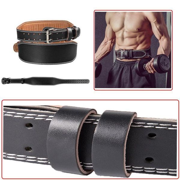waist support fitness weightlifting leather belt weight lift waistband training protection lumbar body building1, Black;gray
waist support fitness weightlifting leather belt weight lift waistband training protection lumbar body building1, Black;gray
