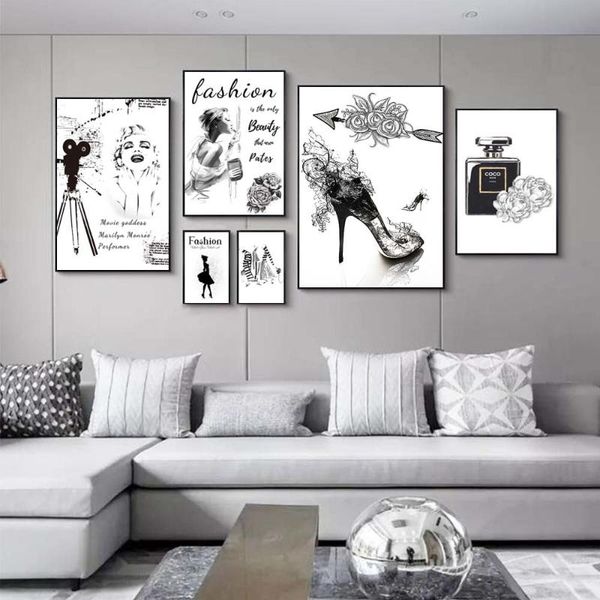 paintings now fashion art oil painting black and white style perfume high heel shoes canvas girl bedroom home furnishing decorative murals
paintings now fashion art oil painting black and white style perfume high heel shoes canvas girl bedroom home furnishing decorative murals